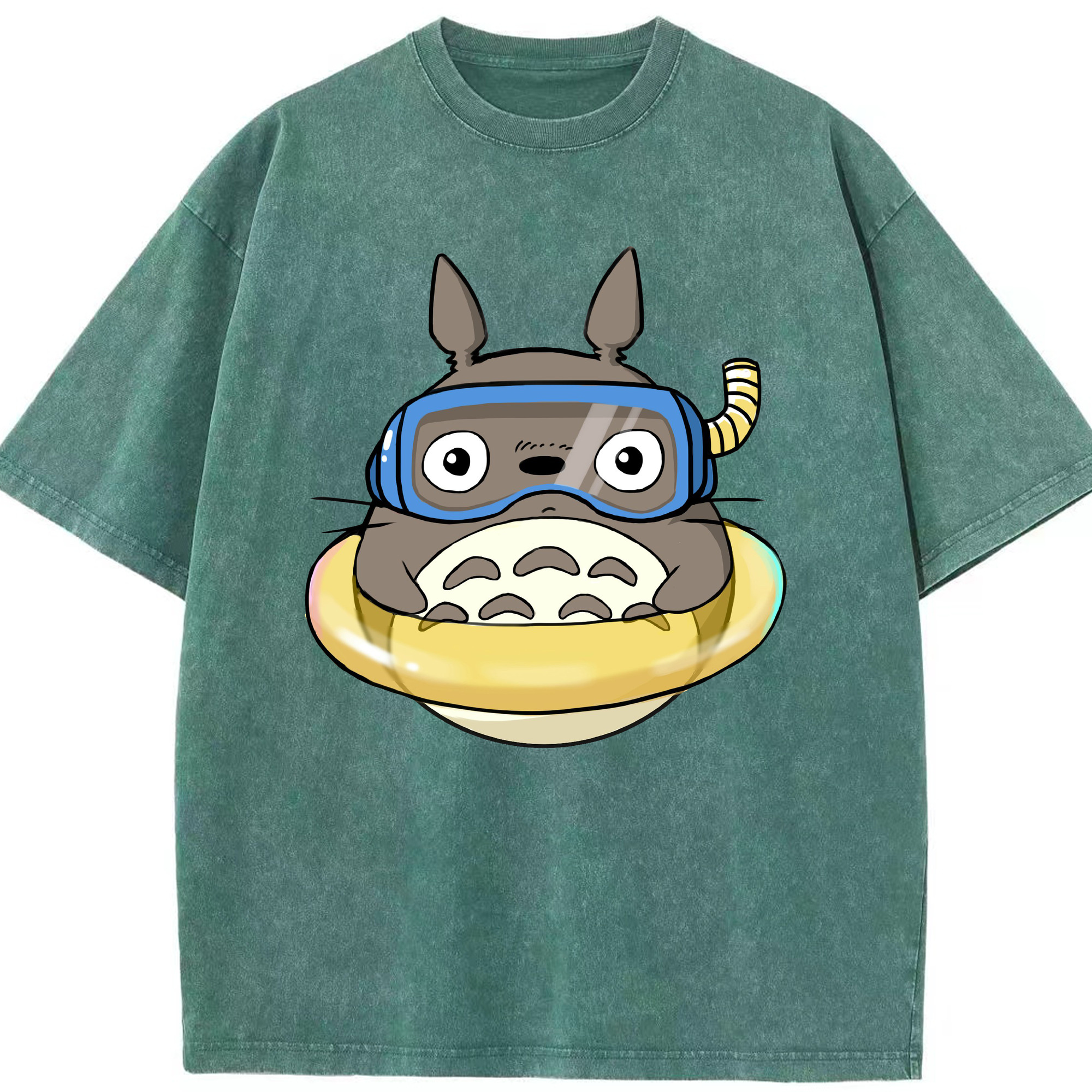 （画像用） となりのトトロ 草壁メイ 草壁サツキ My Neighbor Totoro Satsuki Kusakabe Mei Kusakabe 綿100% ヴィンテージ風 半袖Tシャツ（フロントプリント）
